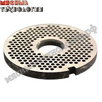 Решетка мелкая 3 мм для мясорубок МИМ-300, ТМ-32, УКМ (Ø внутр. 22 мм)