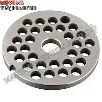 Решетка 9 мм для мясорубок МИМ-300, ТМ-32, УКМ (Ø внутр. 16 мм)