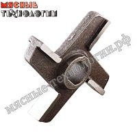 Нож крестовой с буртом для мясорубок МИМ-300, ТМ-32, УКМ