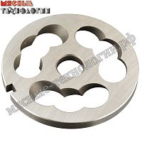 Решетка подрезная для мясорубок МИМ-300, ТМ-32, УКМ (Ø внутр. 16 мм)