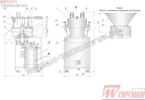 Шестерня для овощерезок ОМ-350 Z-76 (арт. ОМ-350М.02.008) фото 4