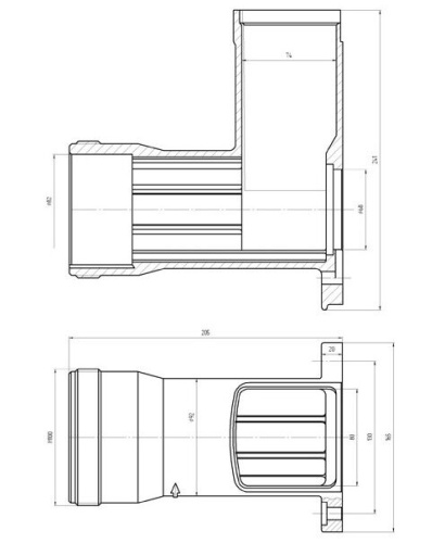 Корпус мясорубки (горловина) МИМ-300 (до 06.22г.), МИМ-300М (до 10.12г.), МИМ-350 (до 06.12г.) (арт. МИМ-300.01.101) фото 5