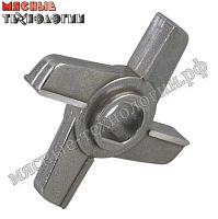 Нож крестовой с буртом для мясорубок МИМ-300, ТМ-32, УКМ (инстр. сталь)
